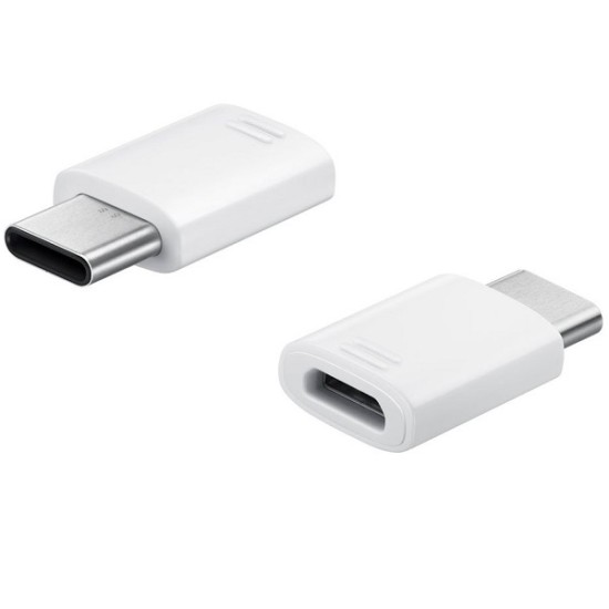 Samsung GH98-40218A micro USB to Type-C 2A Converter Adapter (bez iepakojuma) - Balts - adapteris