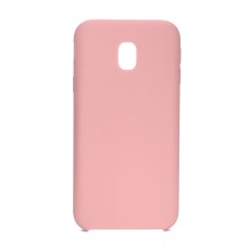 Forcell Silicone Case (Microfiber Soft Touch) priekš Samsung Galaxy J3 (2017) J330 - Rozā - matēts silikona apvalks (bampers, vāciņš, slim TPU silicone cover shell, bumper)