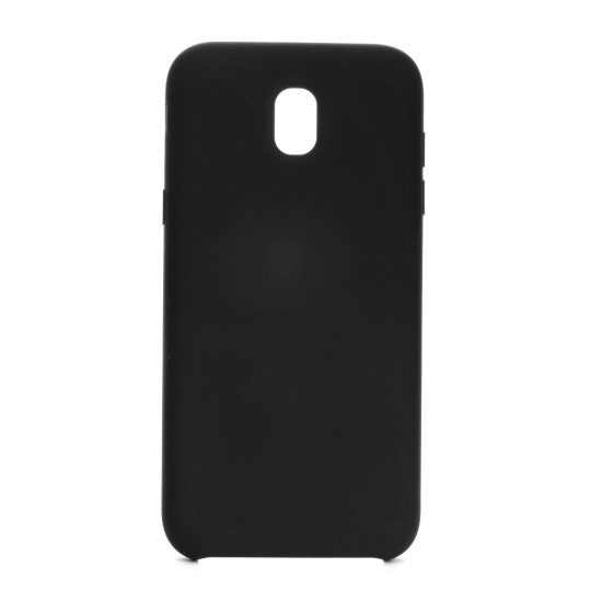 Forcell Silicone Case (Microfiber Soft Touch) для Samsung Galaxy J5 (2017) J530 - Чёрный - матовая силиконовая накладка / бампер (крышка чехол, slim TPU silicone cover shell, bumper)