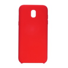 Forcell Silicone Case (Microfiber Soft Touch) priekš Samsung Galaxy J5 (2017) J530 - Sarkans - matēts silikona apvalks (bampers, vāciņš, slim TPU silicone cover shell, bumper)