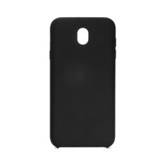 Forcell Silicone Case (Microfiber Soft Touch) priekš Samsung Galaxy J7 (2017) J730 - Melns - matēts silikona apvalks (bampers, vāciņš, slim TPU silicone cover shell, bumper)