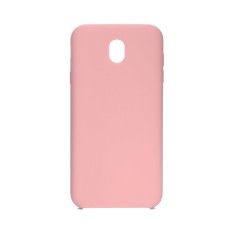 Forcell Silicone Case (Microfiber Soft Touch) priekš Samsung Galaxy J7 (2017) J730 - Rozā - matēts silikona apvalks (bampers, vāciņš, slim TPU silicone cover shell, bumper)