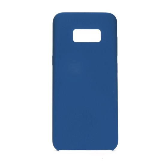 Forcell Silicone Case (Microfiber Soft Touch) priekš Samsung Galaxy S8 Plus G955 - Tumši Zils - matēts silikona apvalks (bampers, vāciņš, slim TPU silicone cover shell, bumper)