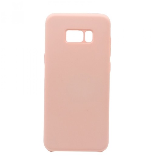 Forcell Silicone Case (Microfiber Soft Touch) priekš Samsung Galaxy S8 Plus G955 - Rozā - matēts silikona apvalks (bampers, vāciņš, slim TPU silicone cover shell, bumper)
