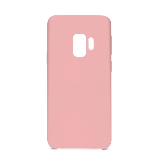 Forcell Silicone Case (Microfiber Soft Touch) для Samsung Galaxy S9 G960 - Розовый - матовая силиконовая накладка / бампер (крышка чехол, slim TPU silicone cover shell, bumper)
