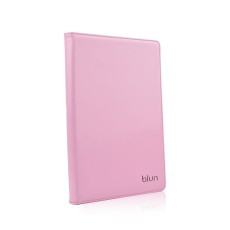Blun Universal Book Case Stand Cover priekš 8 inch Tablet PC - Rozā - Universāls sāniski atverams maks planšetdatoriem ar stendu (ādas grāmatiņa, leather book wallet case cover stand)