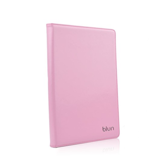 Blun Universal Book Case Stand Cover priekš 8 inch Tablet PC - Rozā - Universāls sāniski atverams maks planšetdatoriem ar stendu (ādas grāmatiņa, leather book wallet case cover stand)