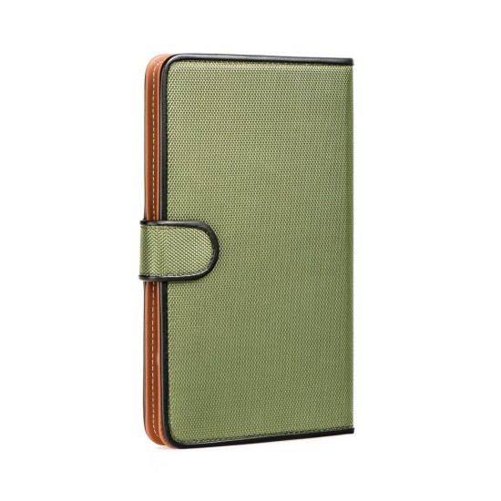 Fancy Universal Book Case Stand Cover priekš 7-8 inch Tablet PC - Zaļš - Universāls sāniski atverams maks planšetdatoriem ar stendu (ādas grāmatiņa, leather book wallet case cover stand)