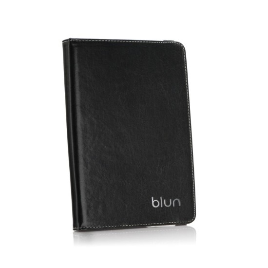 Blun 360 Rotate Universal Book Case Stand Cover priekš 8 inch Tablet PC - Melns - Universāls sāniski atverams maks planšetdatoriem ar stendu (ādas grāmatiņa, leather book wallet case cover stand)