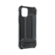 Forcell Armor Case priekš Apple iPhone 8 - Melns (ar izgriezumu) - triecienizturīgs silikona aizmugures apvalks (bampers, vāciņš, slim TPU silicone case shell cover, bumper)