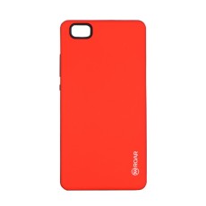 RoarKorea Rico Armor Back Case priekš Huawei P8 Lite - Sarkans - triecienizturīgs silikona aizmugures apvalks (bampers, vāciņš, slim TPU silicone case shell cover, bumper)