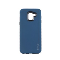 RoarKorea Rico Armor Back Case priekš Samsung Galaxy A6 (2018) A600 - Zils - triecienizturīgs silikona aizmugures apvalks (bampers, vāciņš, slim TPU silicone case shell cover, bumper)
