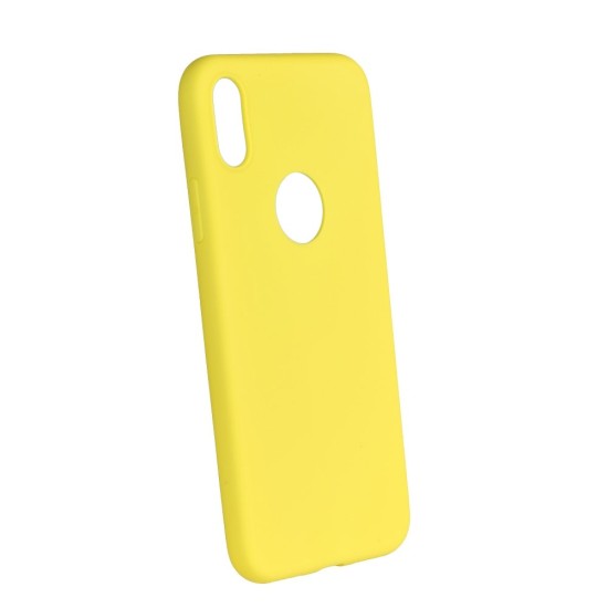 Forcell Soft Back Case priekš Samsung Galaxy J3 (2017) J330 - Dzeltens - matēts silikona apvalks (bampers, vāciņš, slim TPU silicone cover shell, bumper)