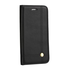Prestige Book Case priekš Huawei Y6 (2017) - Melns - sāniski atverams maciņš ar stendu (ādas maks, grāmatiņa, leather book wallet case cover stand)