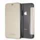 Guess Iridescent series GUFLBKI65IGLTGO для Apple iPhone XS Max - Золотой - чехол-книжка (кожаный чехол, leather book wallet case cover stand)