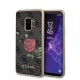 Guess Flower Desire series Back Case GUHCS94GROG priekš Samsung Galaxy S9 G960 - Melns - ādas apvalks (bampers, vāciņš, leather case cover, bumper)