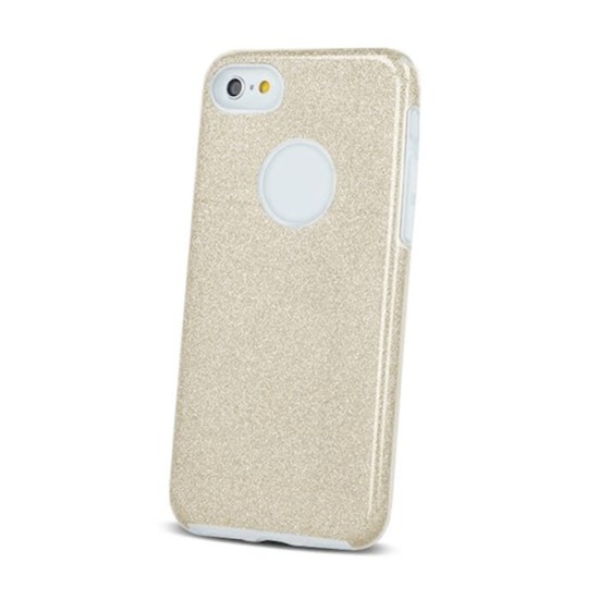 Glitter 3in1 Back Case priekš LG K11 X410 - Zelts - silikona aizmugures apvalks (bampers, vāciņš, ultra slim TPU silicone case cover, bumper)