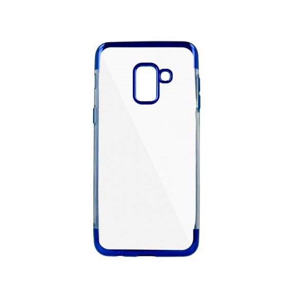 Plating Soft TPU Back Case priekš Huawei Y6 (2018) - Zils - silikona aizmugures apvalks (bampers, vāciņš, slim TPU silicone case shell cover, bumper)