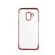 Plating Soft TPU Back Case priekš Apple iPhone 6 / 6S - Sarkans - silikona aizmugures apvalks (bampers, vāciņš, slim TPU silicone case shell cover, bumper)