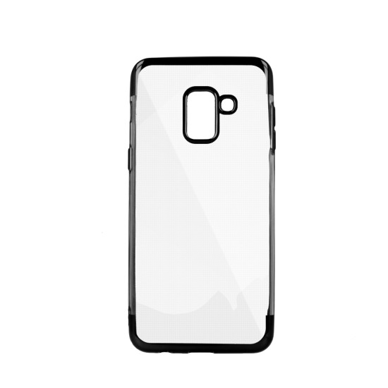 Plating Soft TPU Back Case priekš Apple iPhone 6 Plus / 6S Plus - Melns - silikona aizmugures apvalks (bampers, vāciņš, slim TPU silicone case shell cover, bumper)