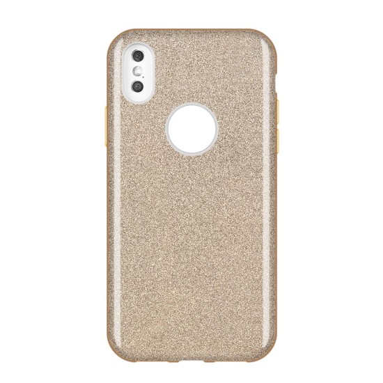 Forcell Shining Case priekš Samsung Galaxy J6 Plus (2018) J610 - Zelts - silikona aizmugures apvalks (bampers, vāciņš, ultra slim TPU silicone case cover, bumper)