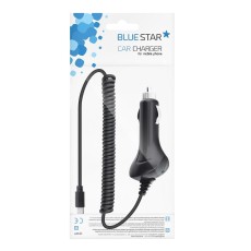 BlueStar Auto 12/24V Universāls Type-C 2A Charger - Type C Auto lādētājs ar spirālveida kabeli / vadu telefoniem un planšetdatoriem