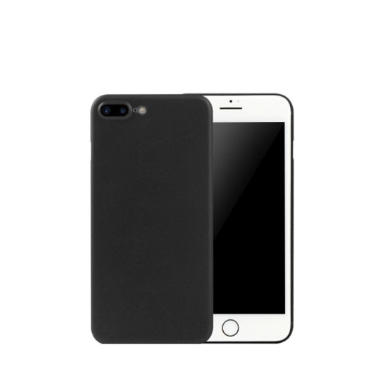 NXE Matte TPU Mobile Phone Protective Back Case priekš Apple iPhone 7 Plus / 8 Plus - Melns - matēts silikona aizmugures apvalks (bampers, vāciņš, slim TPU silicone cover shell, bumper)