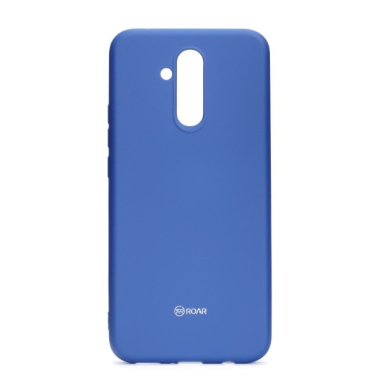 RoarKorea All Day Colorful Jelly Case priekš Huawei Mate 20 Lite - Zils - matēts silikona apvalks (bampers, vāciņš, slim TPU silicone cover shell, bumper)