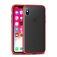 IPAKY Specter Series Plastic TPU Hybrid Casing priekš Apple iPhone XS Max - Sarkans - silikona bampers ar plastikāta aizmugures apvalku (bampers, vāciņš, TPU silicone case cover, bumper)