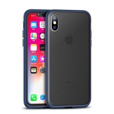IPAKY Specter Series Plastic TPU Hybrid Casing priekš Apple iPhone XS Max - Zils - silikona bampers ar plastikāta aizmugures apvalku (bampers, vāciņš, TPU silicone case cover, bumper)