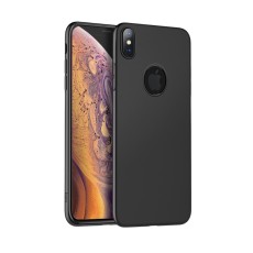 HOCO Fascination Series Matte TPU Case priekš Apple iPhone XS Max - Melns - matēts silikona apvalks (bampers, vāciņš, slim silicone cover shell, bumper)