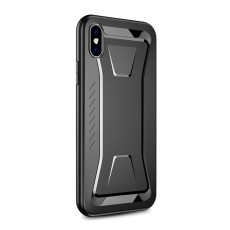 IPAKY Phantom Rhombus Series Anti-drop Soft TPU Case priekš Apple iPhone XS Max - Melns - Triecienizturīgs silikona aizmugures apvalks (bampers, vāciņš, slim TPU silicone case shell cover, bumper)