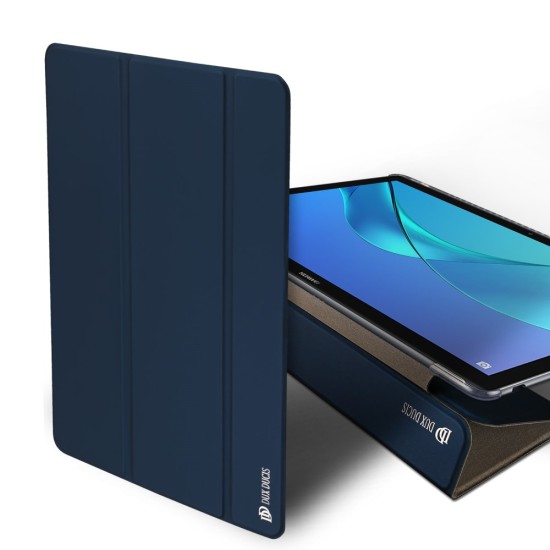 Dux Ducis Skin Pro series priekš Huawei MediaPad M5 10.8-inch - Tumši Zils - sāniski atverams maciņš ar magnētu un stendu (ādas maks, grāmatiņa, leather book wallet case cover stand)