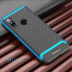 IPAKY 2-Piece PC Frame and TPU Phone Case priekš Xiaomi Mi A2 - Zils - silikona ar plastikas rāmi aizmugures apvalks (bampers, vāciņš, TPU silicone cover, bumper shell)