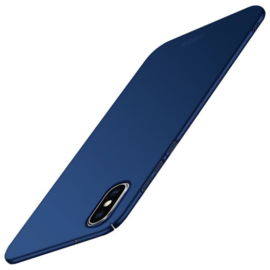 MOFI Shield Slim Plastic Phone Casing priekš Xiaomi Mi 8 Pro - Zils - matēts plastikas aizmugures apvalks (bampers, vāciņš, slim silicone cover shell, bumper)