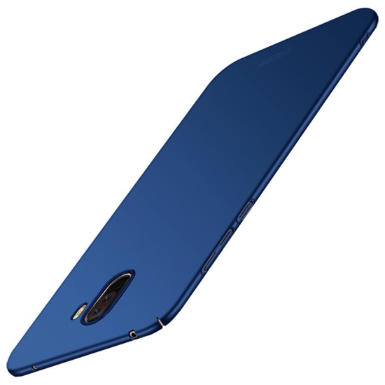 MOFI Shield Slim Plastic Phone Casing priekš Xiaomi Pocophone F1 - Zils - matēts plastikas aizmugures apvalks (bampers, vāciņš, slim silicone cover shell, bumper)