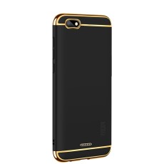 MOFI 3-In-1 Plastic Back Case priekš Xiaomi Redmi 6A - Melns - plastikas aizmugures apvalks (bampers, vāciņš, PU back cover, bumper shell)