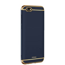 MOFI 3-In-1 Plastic Back Case priekš Xiaomi Redmi 6A - Tumši zils - plastikas aizmugures apvalks (bampers, vāciņš, PU back cover, bumper shell)