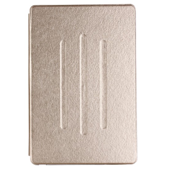 Leather Stand Case Cover with Card Slots for Huawei MediaPad M5 10.8-inch - Zelts - sāniski atverams maciņš ar stendu (ādas maks, grāmatiņa, leather book wallet case cover stand)