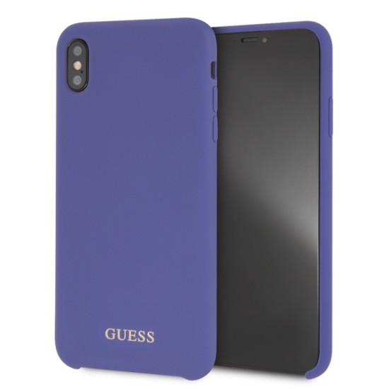Guess Silicone series GUHCI65LSGLUV priekš Apple iPhone XS Max - Violets - silikona aizmugures apvalks (bampers, vāciņš, slim TPU case cover, bumper)