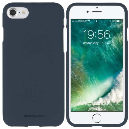Mercury Soft Jelly Case priekš Apple iPhone XR - Tumši Zils - matēts silikona apvalks (bampers, vāciņš, slim TPU silicone cover shell, bumper)
