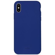 Puro Icon Microfiber Back Cover IPCX61ICONDKBLUE