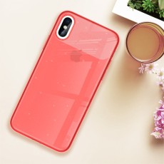 X-LEVEL Rainbow Series Soft TPU Case priekš Apple iPhone XS Max - Sarkans - silikona aizmugures apvalks (bampers, vāciņš, slim TPU silicone case cover, bumper)