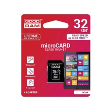 GoodRam 32GB Micro SDHC Card UHS-I class10 ar SD Adapteri Atmiņas karte