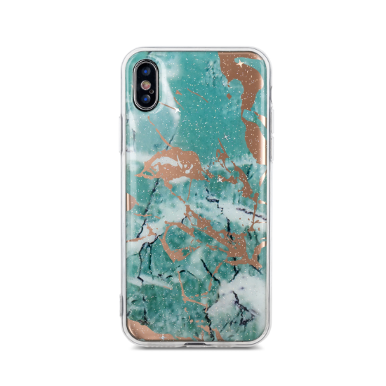 Marmur Back Case priekš Samsung Galaxy J6 Plus (2018) J610 - Zaļš - silikona aizmugures apvalks (bampers, vāciņš, TPU silicone case cover, bumper)