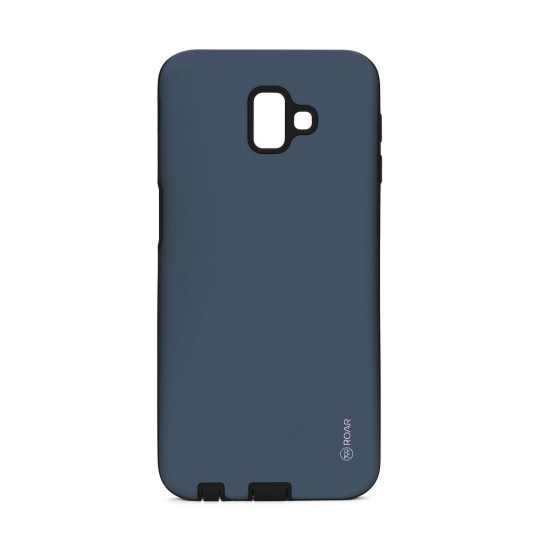 RoarKorea Rico Armor Back Case priekš Samsung Galaxy J6 Plus (2018) J610 - Zils - triecienizturīgs silikona aizmugures apvalks (bampers, vāciņš, slim TPU silicone case shell cover, bumper)