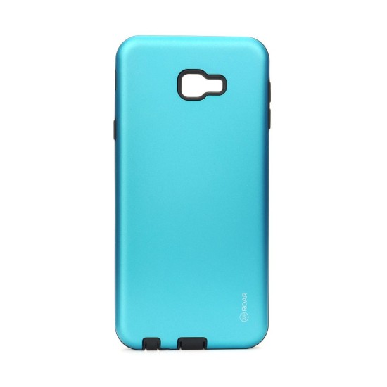 RoarKorea Rico Armor Back Case priekš Samsung Galaxy J4 Plus (2018) J415 - Gaiši Zils - triecienizturīgs silikona aizmugures apvalks (bampers, vāciņš, slim TPU silicone case shell cover, bumper)