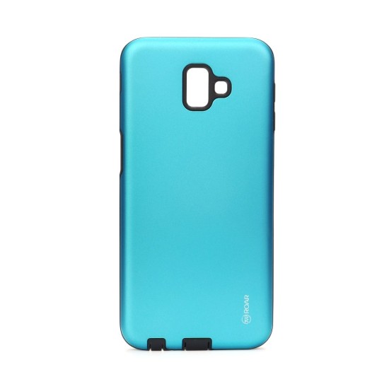 RoarKorea Rico Armor Back Case priekš Samsung Galaxy J6 Plus (2018) J610 - Gaiši Zils - triecienizturīgs silikona aizmugures apvalks (bampers, vāciņš, slim TPU silicone case shell cover, bumper)