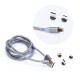 Magnet 1M 3in1 USB to Lightning / Micro USB / Type-C cable - universāls magnētisks uzlādeslādēšanas kabelis / vads
