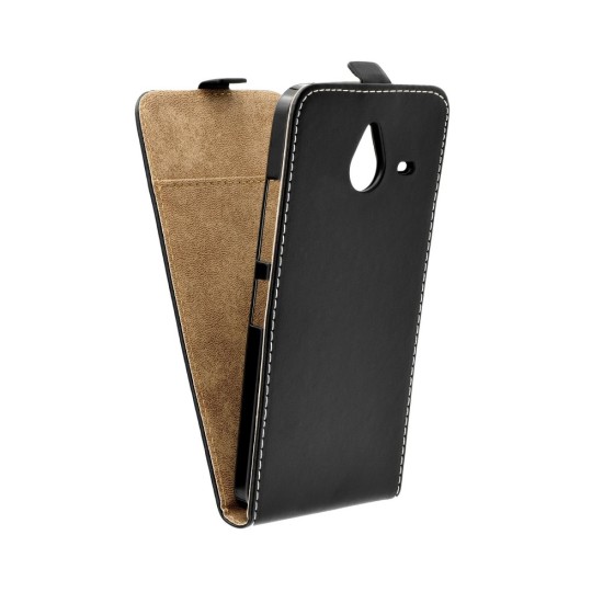 Flip Case Slim Flexi Fresh priekš Samsung Galaxy J4 Plus (2018) J415 - Melns - vertikāli atverams maciņš (ādas telefona maks, leather book vertical flip case cover)